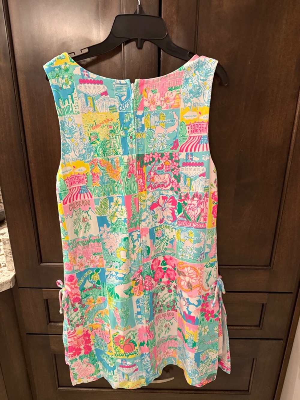 Lilly Pulitzer Multi-Color State Patchwork Romper - Picture 3 of 3